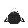 Bag Women's 2025 New European and American Fashion Popular Letter Solid Color Round Bag Shoulder Bag Bags Trendy Oblique Span Bag