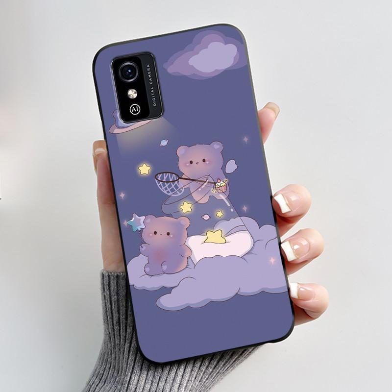 Cute Cartoon Case For ZTE Blade L9 Fundas Capa Printing Shell Protective Cover Soft Silicone Black Casing Shockproof Coque