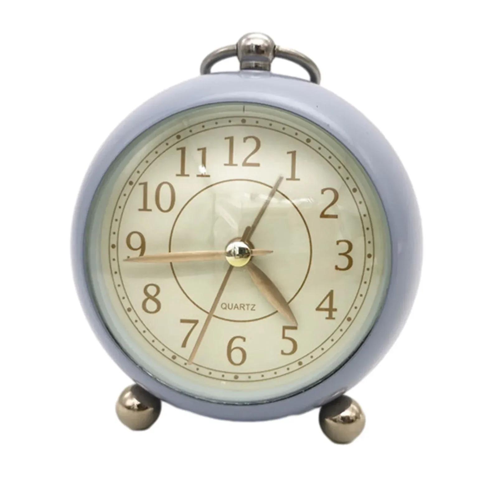 

Мини-будильник винтажный стильный винтажный будильник бесшумный и ночник спальня прикроватный декор настольный для детей и студентов
