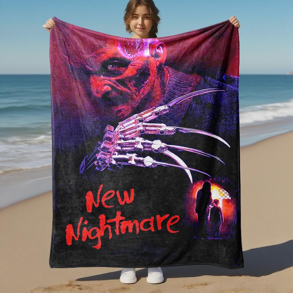 New Nightmare - Throw Blanket, Soft Bedding Cover, Flannel Blankets, Living Room, Travel, Camping,All Seasons Use96