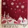 Used Pashmina Christmas Snowflake Shawl Scarf