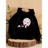 Nuova Felpa con Cappuccio per Bambini con Stampa Fiori di Ciliegio, Calda e Comoda per Autunno e Inverno, Abbigliamento Sportivo Casual per Adolescenti