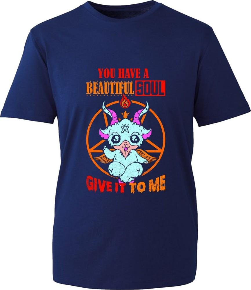 You Have A Beautiful Soul Give It To Me TShirt Satan Goat Halloween Horror Top