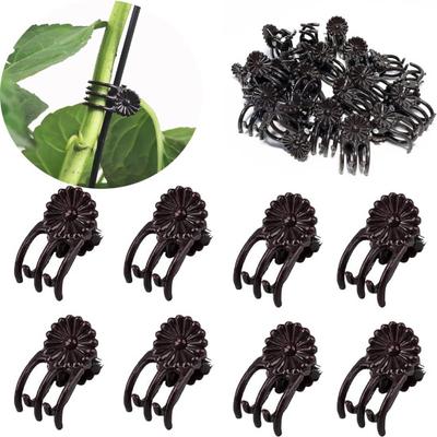 100Pcs Garden Tomato Trellis Clips Creative Shape Mini Size Portable Plant Securing Clips Garden Accessories