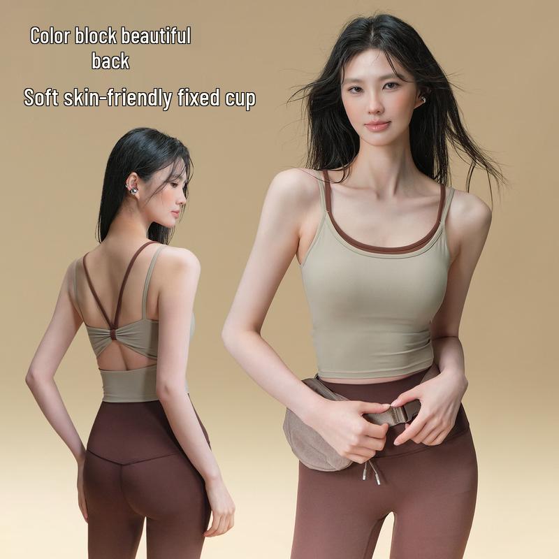 ACKDCS Women s Backless Sports Bra S