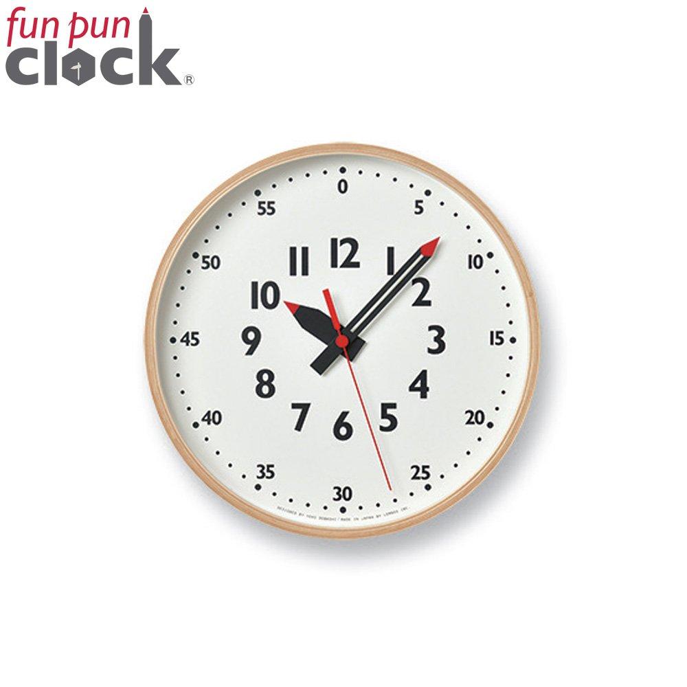 Lemnos Funpun Educational Wall Wooden S Clock, Kids' Clock, Small, Frame, White, YD14-08