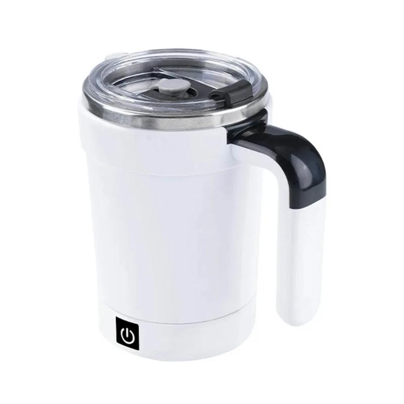 Automatic Stirring Cup Rechargeable Magnetic Mixer Electric Stirring Mugs Stainless Steel Coffee Mug Rotating Magnetic Tumbler