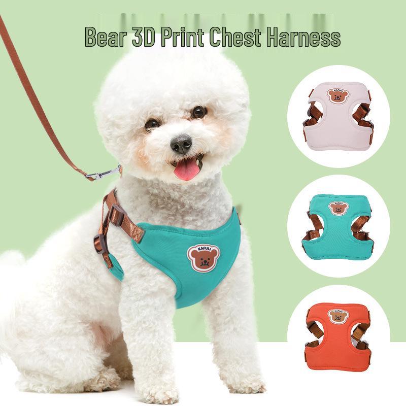 

Комплект поводка и шлейки I-образной формы для средней собаки против побега Medium оранжевый