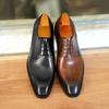 Big Size 38-48 Handcrafted Mens Oxford Shoes Black Brown PU Leather Square Toe Dress Shoes Classic Business Formal Man Shoes2024