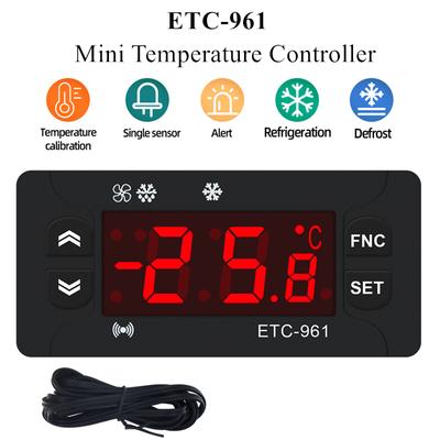 ETC-961 Mini Temperature Controller Microcomputer Thermostats Digital Thermostat Refrigeration Alarm 220V NTC Sensor 40% Off