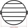 Acouto 5.75inch Black Retro Motorcycle Headlight Grill Round Cover Mask for Headlight Grill Motor