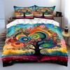 Colorful Swirl-patterned Tree. Bedding Sets Duvet Cover Sets Duvet Covers Pillowcases(1* Duvet Cover 2* Pillowcases Without Duvet Insert)
