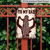 2D Flat Decorative Sign & Plaque, Metal Sign, Vintage-Inspired Aluminium Sign - Pre-Drilled for Easy Hanging | Ideal Father's Day Gift for Home, Bar