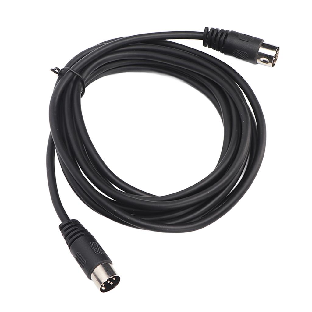 6 Pin DIN Cable Male to Male Plug and Play Sound Signal Connection DIN Extension Cord for Digital Device 3 Meters