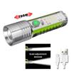 White laser long-range strong light XPG focusing flashlight Type-C charging with strong magnetic pen clip fluorescent k