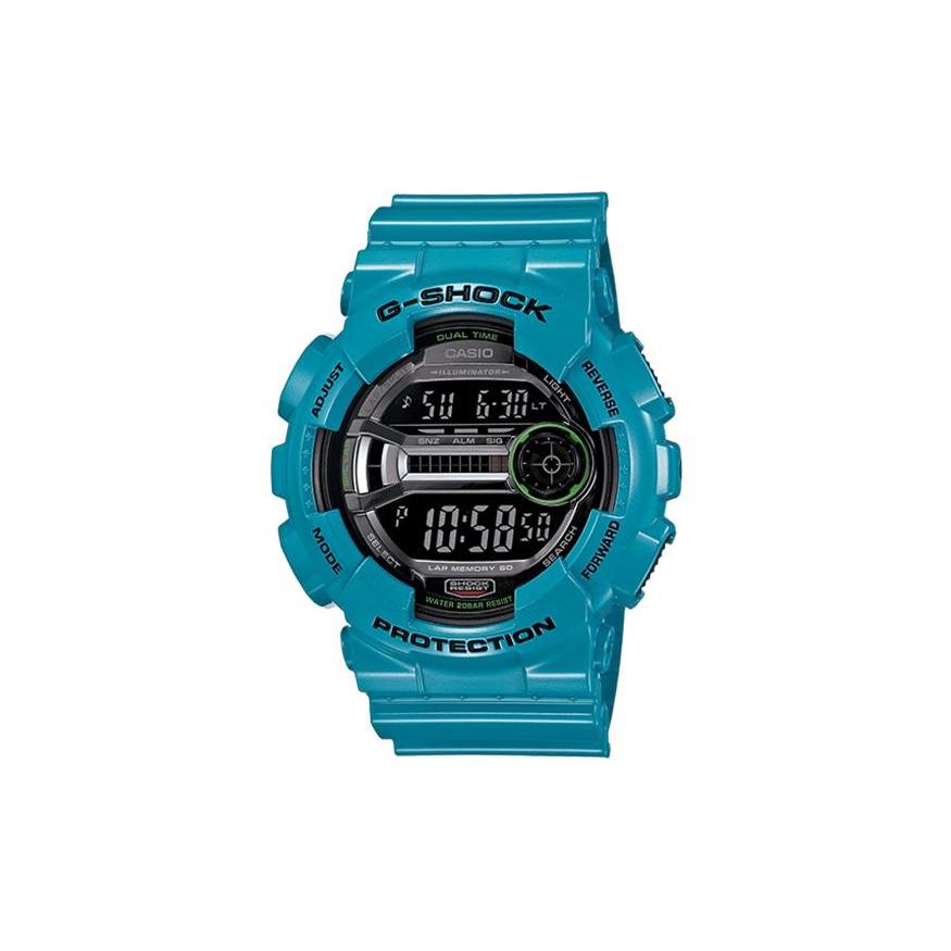 

CASIO Men 38mm Black Watch GD-110-2 GD-110-2 Blue Strap