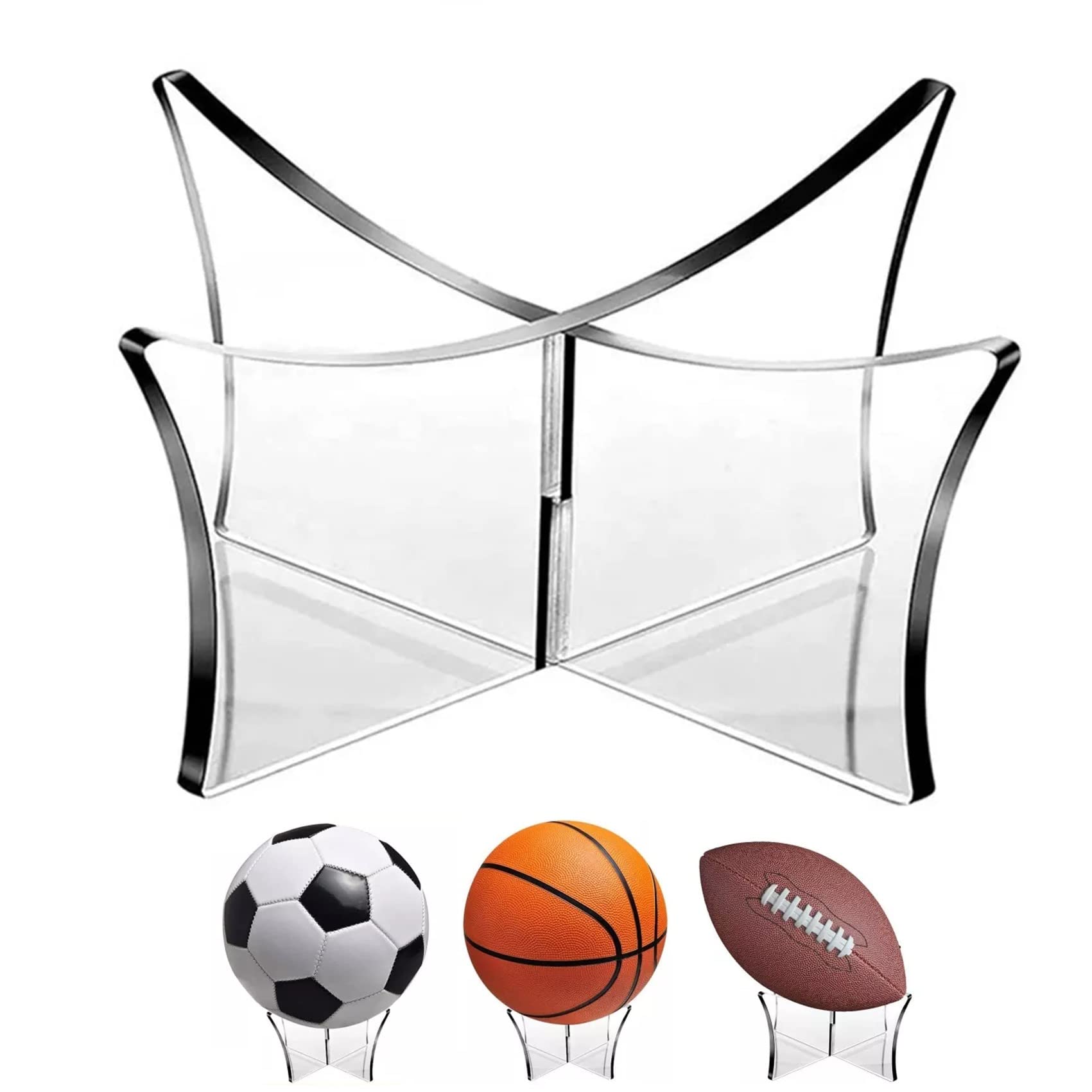 

NOELAMOUR Подставка для хранения мячей и подставка для демонстрации, для футбола, баскетбола, волейбола, (чистый)