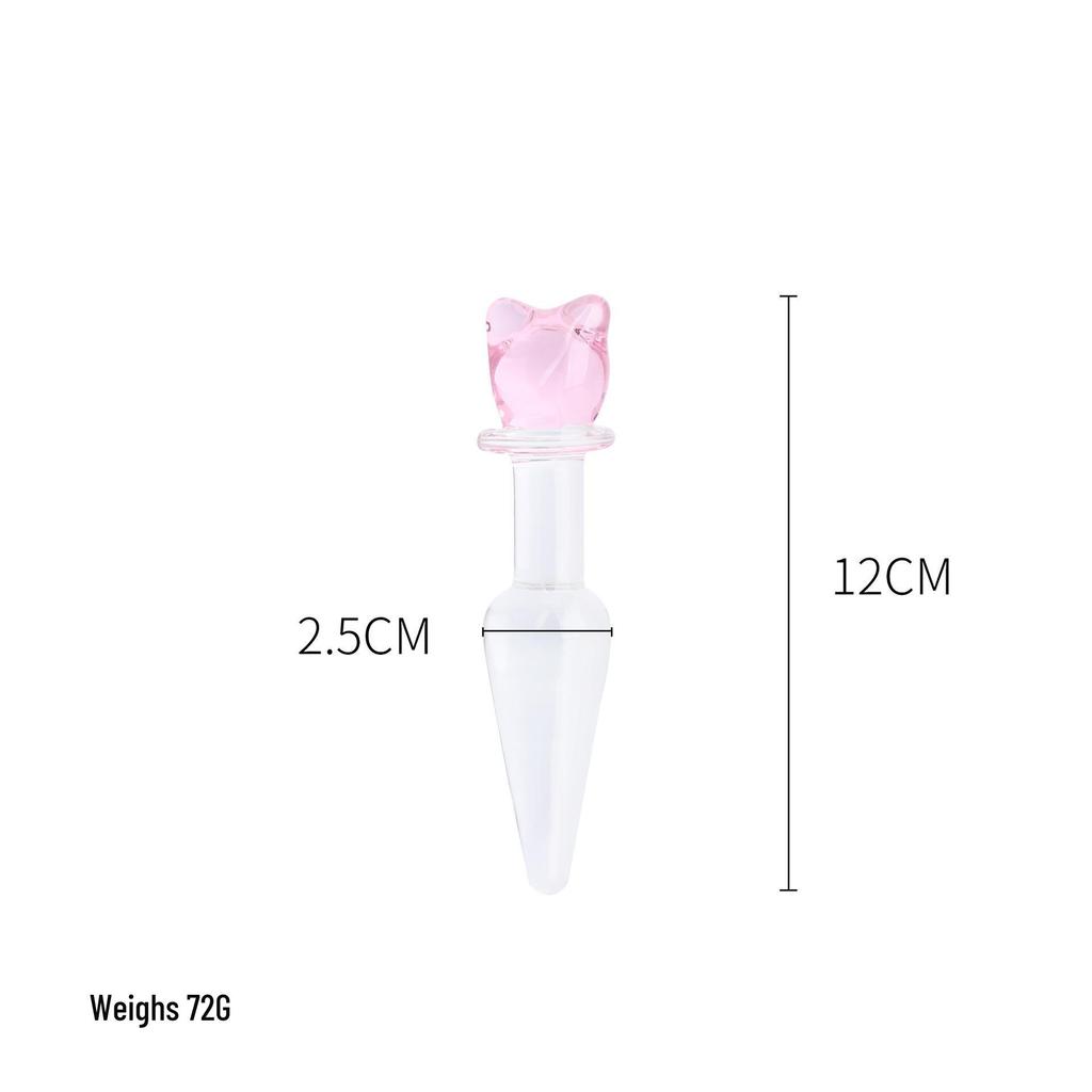 Glass Crystal Butt Plug & Massage Stick for Couples