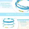 3 Stück/Set böhmische geflochtene Stretch-Freundschaftsarmbänder stapelbare perlengewebte Schnurarmbänder verstellbare Wellenseilarmbänder MYY