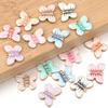 2Pcs/lot Colorful Butterfly Charms Pendant Stainless Steel Oil Drop Charms DIY Necklace Bracelet for Jewelry Making Accessories