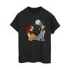 Disney Womens/Ladies Lady And The Tramp Moon Cotton Boyfriend T-Shirt