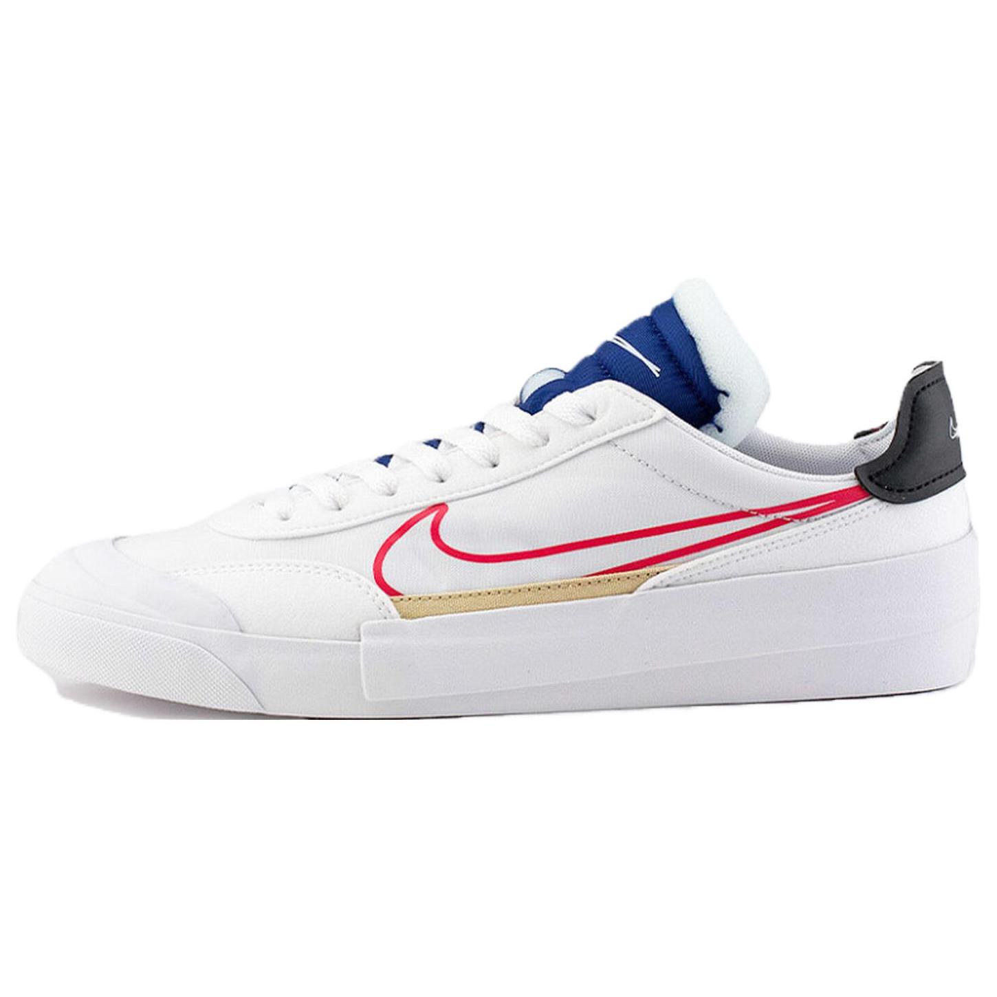 

new Nike Drop Type White Deep Royal Blue 35.5