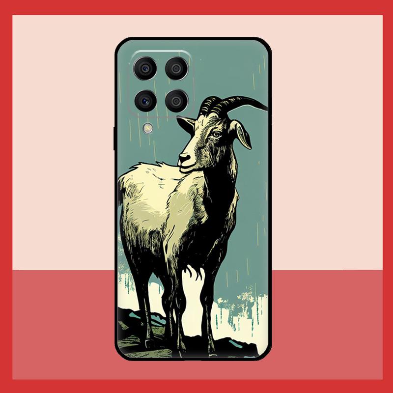 Cute Baby Pygmy Goat Case For Samsung Galaxy M11 M31 M14 M34 M54 M12 M32 M52 M15 M13 M06 M16 M36 M56 M53 M35 M55