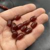 Red Agate Scroll Carved Twisted Tube Beads, 8x12mm - DIY Jewelry Accessories