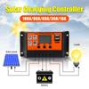 30A/60A/80A/100A PWM Solar Charge Controller 5V Solar Panel Charger Battery Conditioner Car Solar Panel LED Display Dual USB