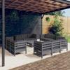 Day and Night - Day and Night Garden Furniture 13 Pieces with Anthracite Pine Wood Cushions