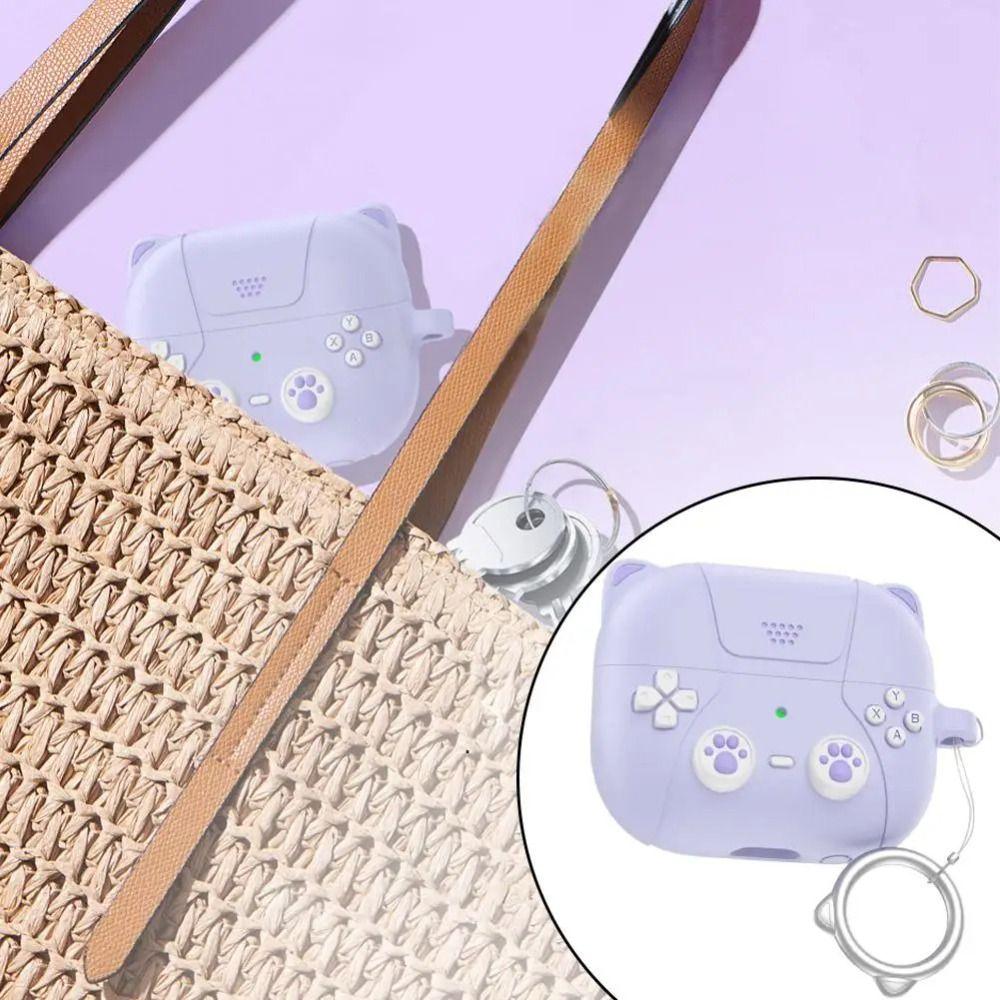 Husă de protecție din silicon 3D pentru pisici de desene animate pentru Samsung Galaxy Buds3/3 Pro