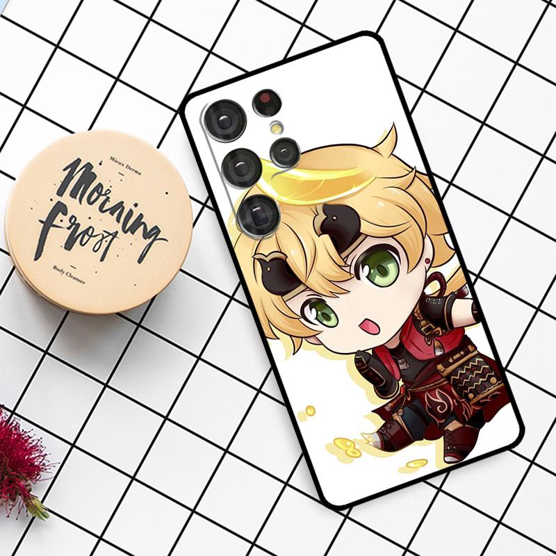 

Thoma Genshin Impact Game Case For Samsung Galaxy S25 Ultra S23 S22 S21 S20 S24 Ultra S9 S10 Plus S25 FE Phone Cover Galaxy S24