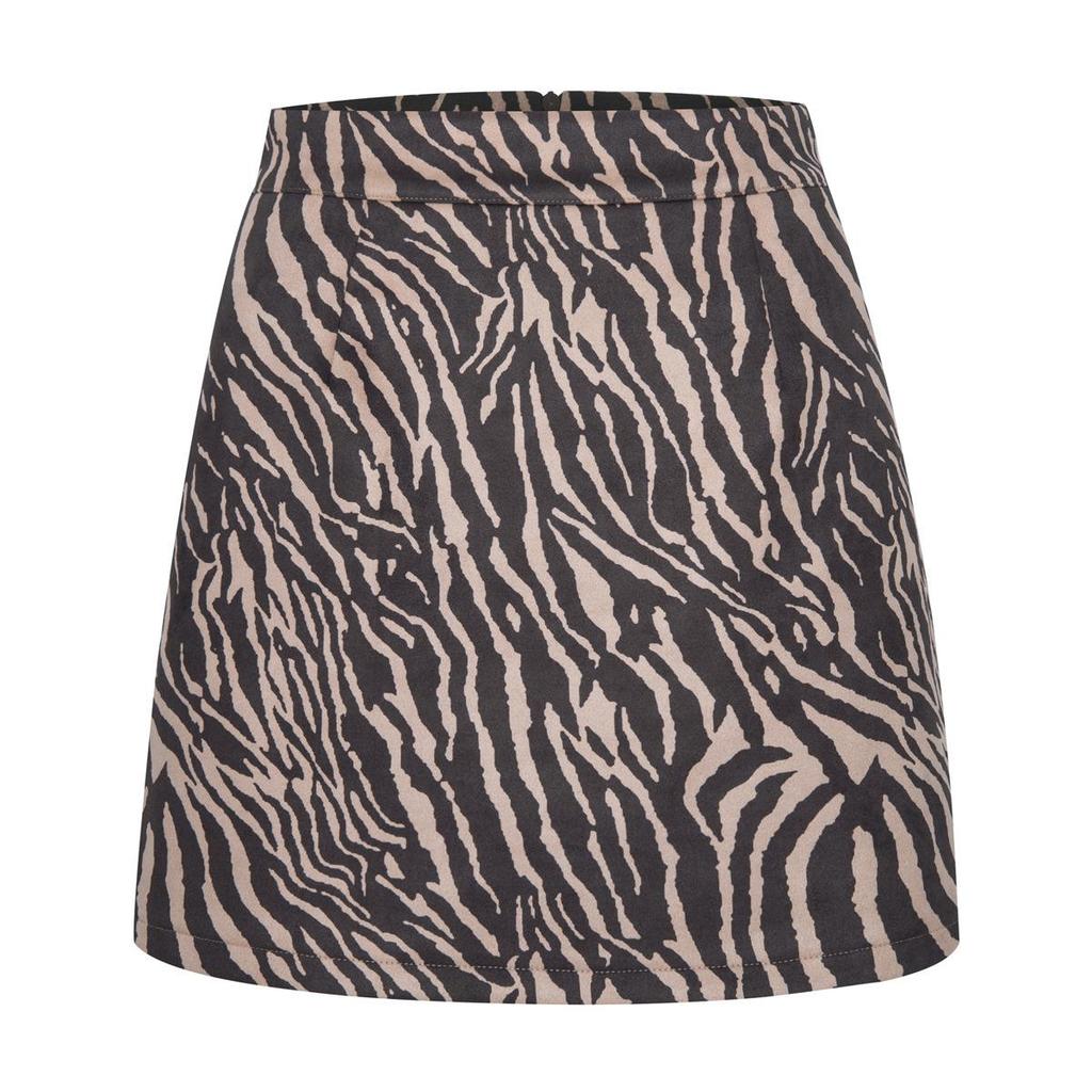 Jupe Patineuse en Velours Rasé pour Femme à Taille Haute - Couleur Unie, Fermeture Éclair, Indispensable Garde-Robe Automne/Hiver