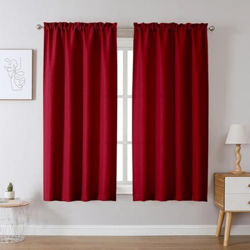 Kurzgardinen im Leinen-Look Küche Wohnzimmer Badezimmer Lichtfilternd Dekoratives Fensterbehang