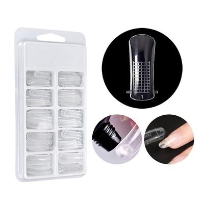 100 Stück Quick Building Mold Tips Dual Forms Finger Extension Nail Art UV Gel
