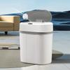 12L Smart Oval Trash Can | Hands-Free, Quiet-Close, Waterproof | Perfect for Bathroom, Kitchen, Office | AA Battery Operated
