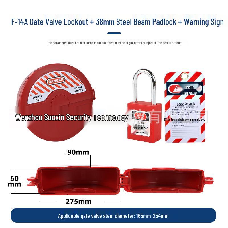 Standard Safety Lockout: Gate Valve Lock for Fire, Water, and Gas Pipelines