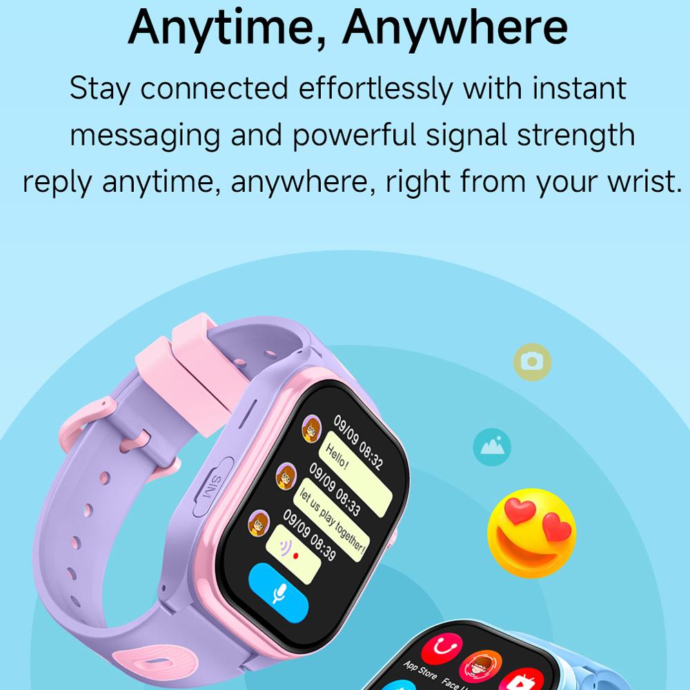 Kinder 4G Smart Phone Uhr 2.0'' GPS WIFI Videoanruf Kamera Kinder Smartwatch Monitor Tracker Standort 2+16G APP Download