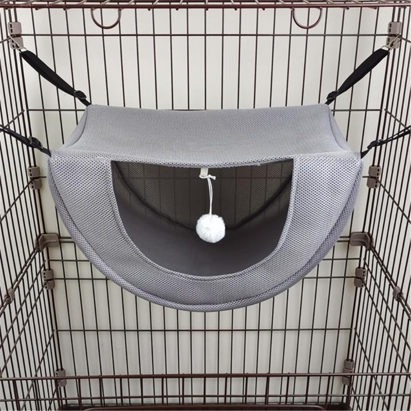 Cat Hammock Swing Bed Pet Kitten Breathable Mesh Sleeping Bed Anti-Scratching Hanging Hammock Bedding Small Pet Supplies