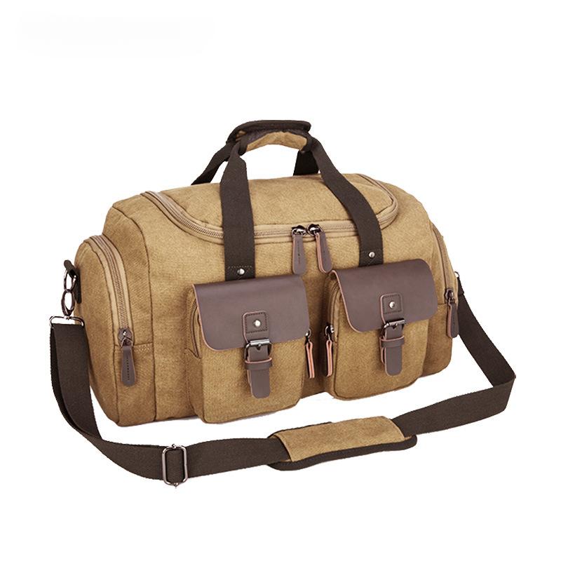 Wear-resistant 16A Microfiber Canvas Touring Bag Waterproof Short Distance Travel Luggage Bag Unisex Outdoor Sports Fitness Shoulder Crossbody Handbag
