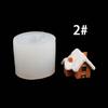 4x/Set 3D Hut Silicone Mould Resins Molds Small House Castings Mould DIY Baking Molds Handmade Soap Candle Molds