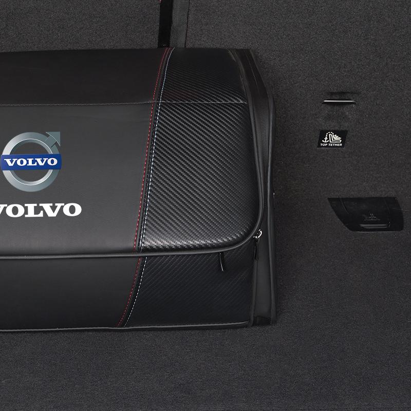 Borsa Portaoggetti in Pelle ad Alta Capacità per Auto Scatola Organizzatrice per Bagagliaio Auto Per Volvo Xc60 Xc90 V40 V60 S60 V50 V90 S80 C40 XC40 V70 XC70 C30