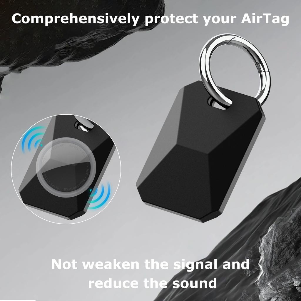 Cyberpunk style Silicone AirTag Case for Apple Airtags Keychain Cover 360° Waterproof Airtag Holder Tracker Accessories Air Tag Case