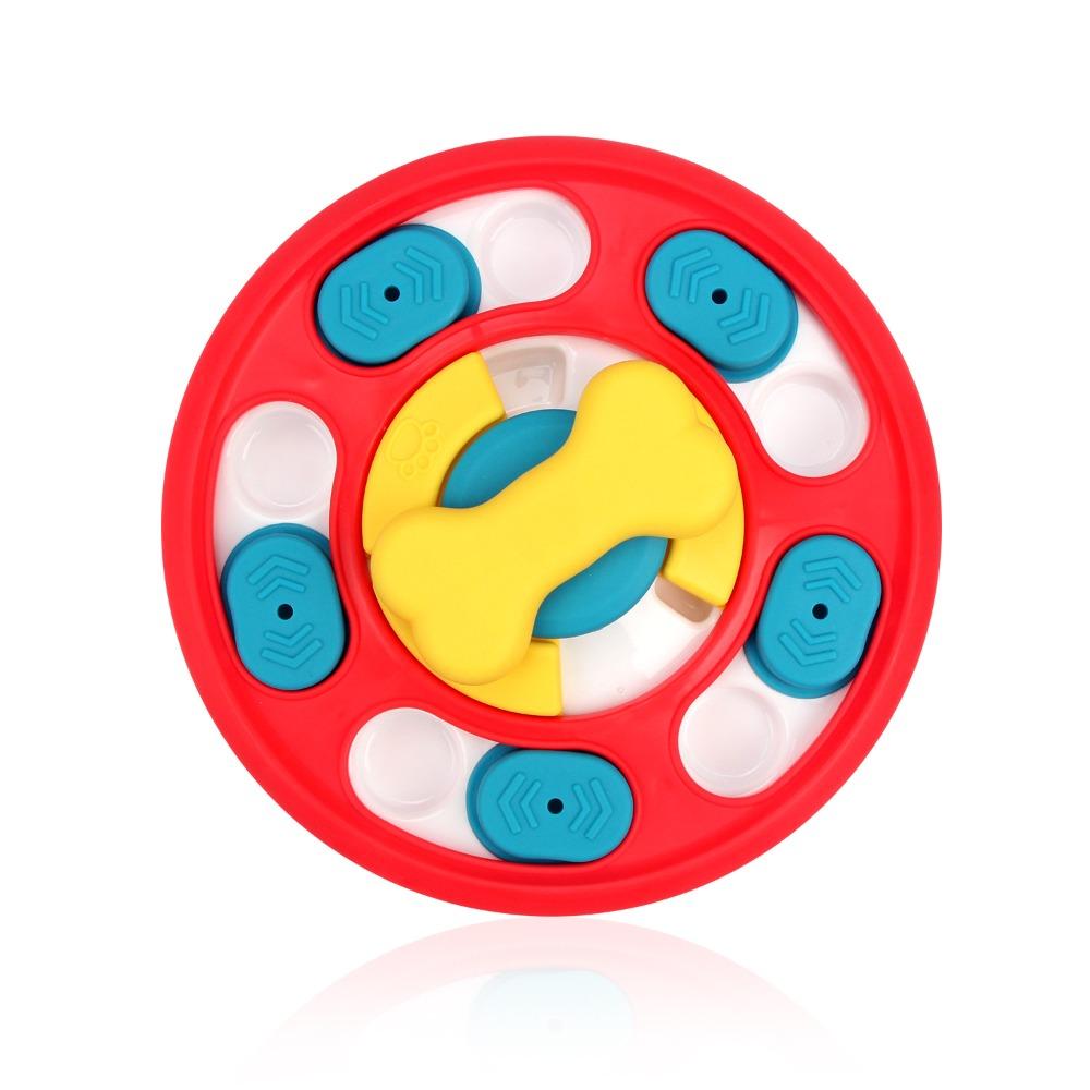 Durable Pet Slow Food Bowl Interactive Pet Puzzle Toy Multi-use Dog Turntable  Pet Food Dispenser
