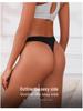 European-American Low Waist Cotton Seamless Nude Thong for Women