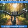 S866 Ebike Display - 24V 36V 48V Waterproof IP65 Scooter Meter with SM Plug, Large Backlit Screen for Ebike/Scooter (Fits 22.2mm/0.9in Handlebar, No.