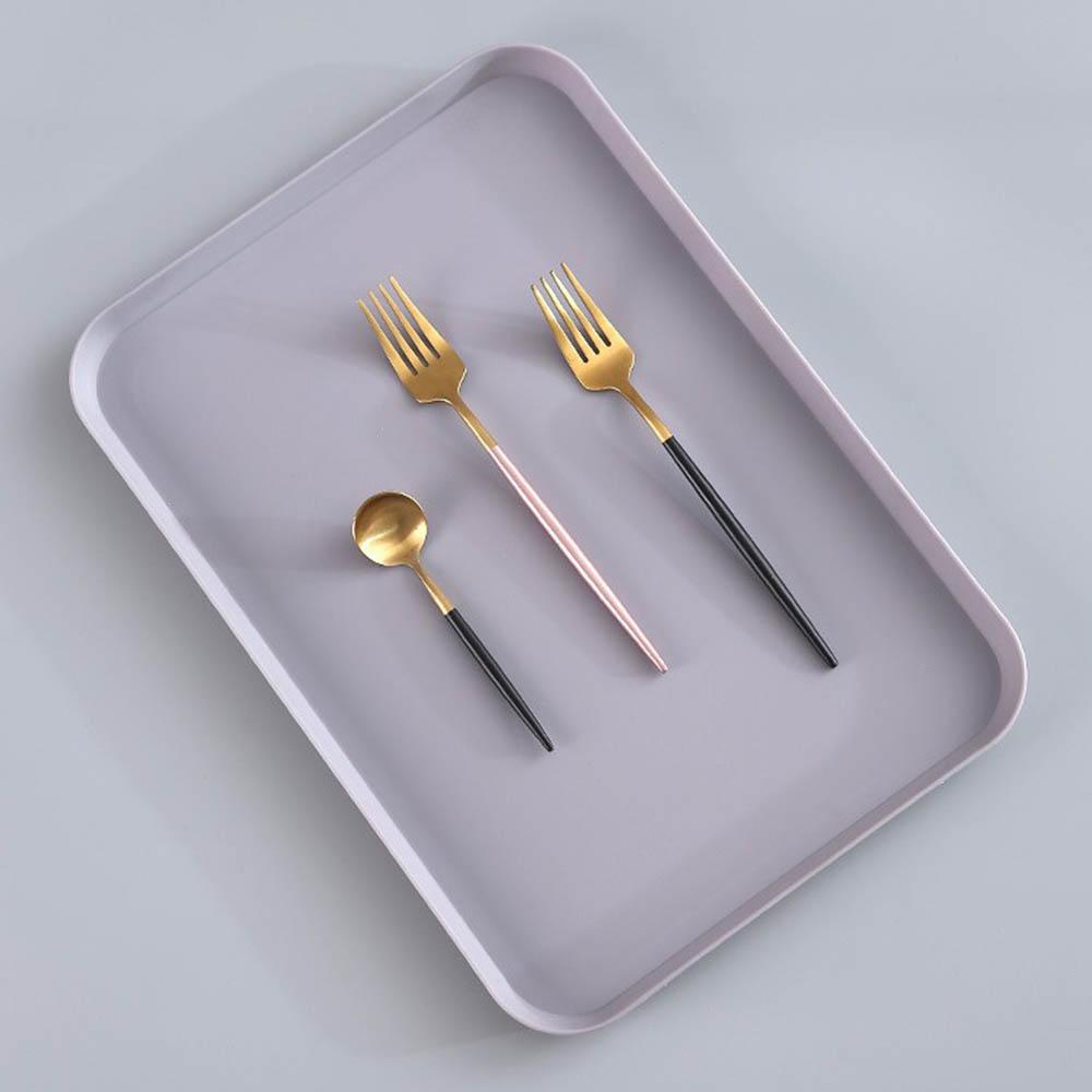 Multi-function Plastic Fruit Snack Rectangular Tableware Dessert Plates Serving Tray Dinnerware