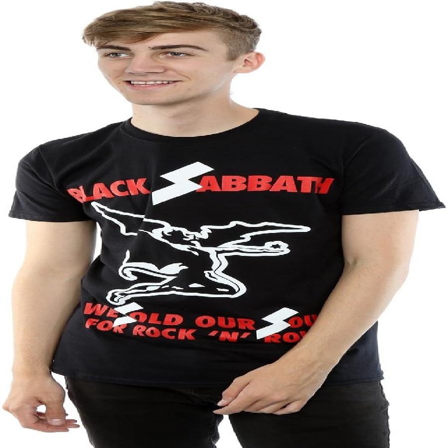 Мужская футболка Black Sabbath We Sold Our Soul X-Large Черная S чёрный