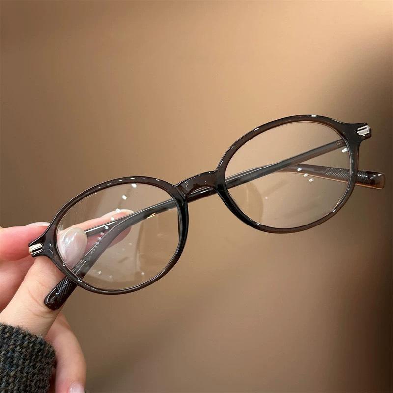 New Retro Oval Small Frame Presbyopia Glasses Ultra Light Comfortable Anti Blue Light High Definition Reading Eyewear