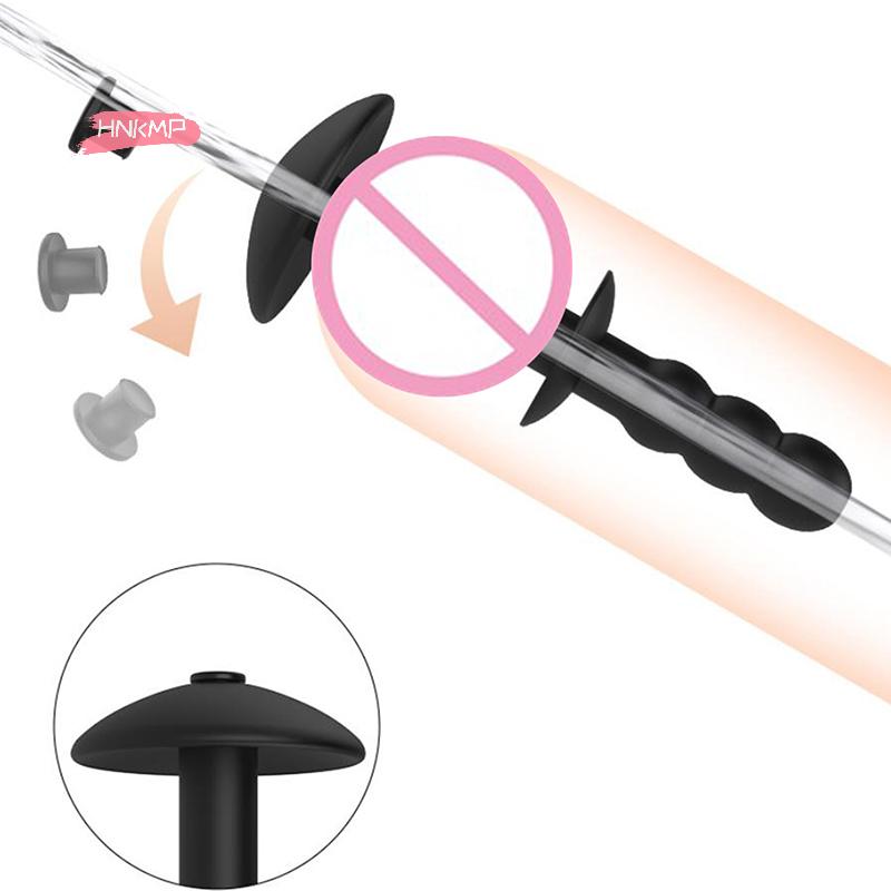 1Pc Silicone Hollow Urethral Sounding Sound Flexible Dilation Dilator for Masturbation Men's Sex Toy Penis Plug